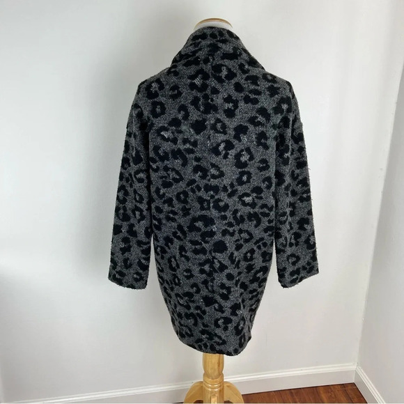 Madewell Texture & Thread Blazer Coat in Jungle Cat animal Print Gray XXS - Picture 5 of 6